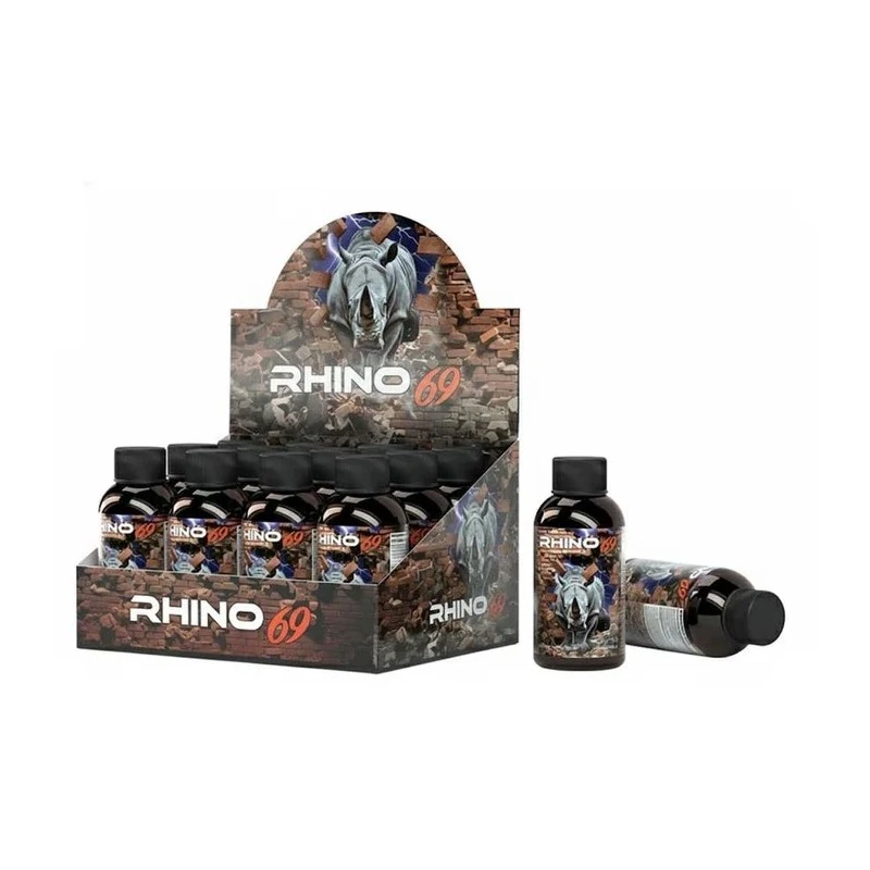 Rhino 69 Male Enhancement Liquid Shot Display